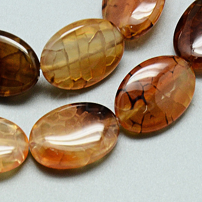 Natural Dragon Veins Agate Beads Strands G-Q948-48-1