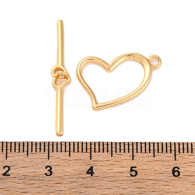 Rack Plating Eco-Friendly Brass Toggle Clasps LS-KK-S403-15G-1