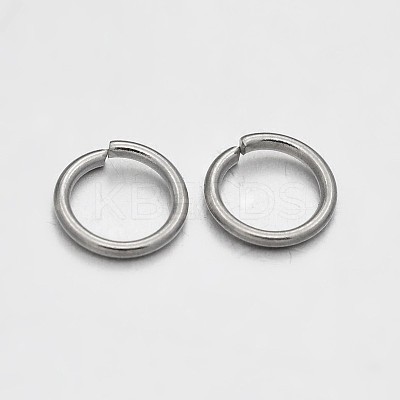 Brass Open Jump Rings KK-E647-06P-6mm-1
