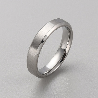 201 Stainless Steel Simple Plain Band Ring for Women RJEW-WH0015-06B-1