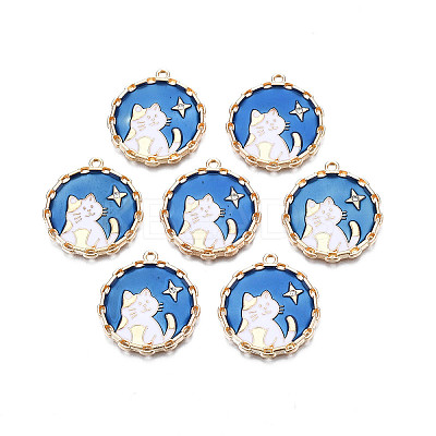 Alloy Enamel Pendants LS-ENAM-N055-102B-1