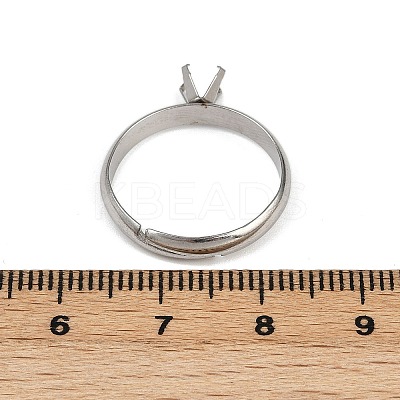 304 Stainless Steel Cuff Ring Components LS-STAS-D372-01P-1