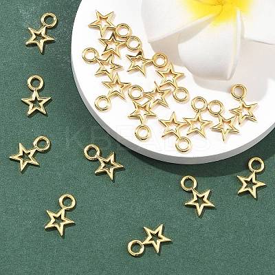 SHEGRACE Brass Star Charms XGR0160G-101G-1