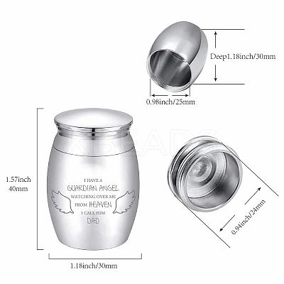 Column Alloy Cremation Urn AJEW-CN0002-08D-1