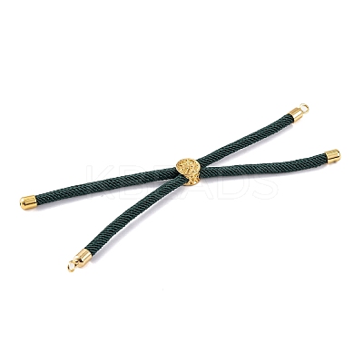 Nylon Cords Bracelet Makings Fit for Connector Charms AJEW-P116-01G-22-1