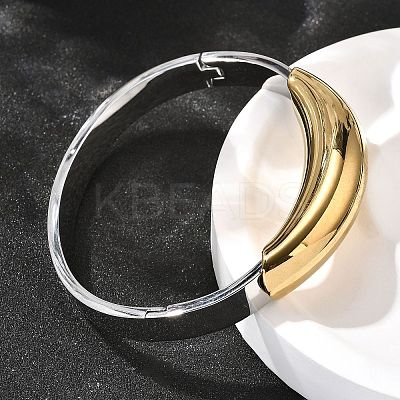 304 Stainless Steel Hinged Bangles for Women LS-BJEW-C091-02E-GP-1