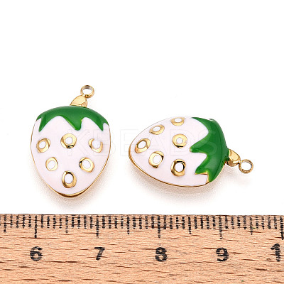 304 Stainless Steel Enamel Pendants X1-STAS-T068-05B-1