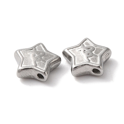Non-Tarnish 304 Stainless Steel Beads STAS-I305-154P-1