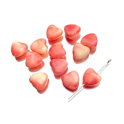 10Pcs Gradient Color Opaque Acrylic Beads PW-WGE74A2-02-1