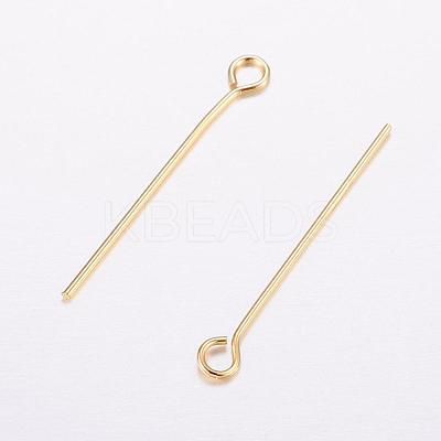 Brass Eye Pin KK-F714-08G-1