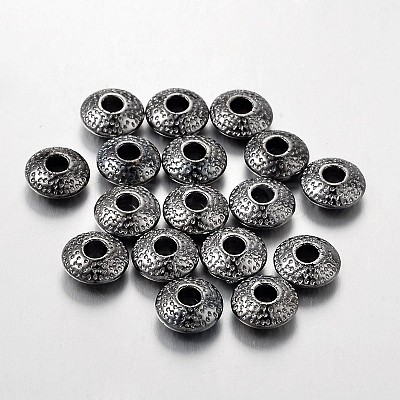 Tibetan Style Alloy Spacer Beads TIBEB-R011-B-FF-1