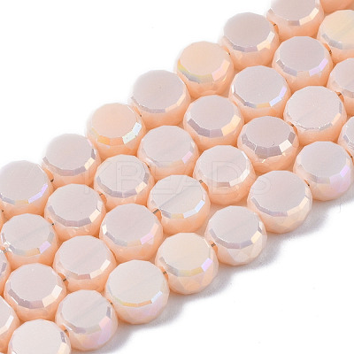 Electroplate Glass Beads Strands EGLA-Q125-002-A06-1
