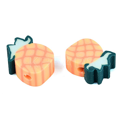 Handmade Polymer Clay Bead CLAY-R069-01P-01B-1