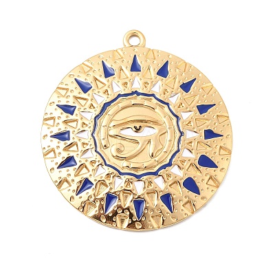 304 Stainless Steel Enamel Pendants STAS-H250-02G-02-1