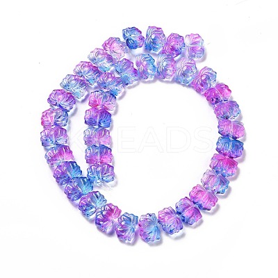 Transparent Glass Beads Strands GLAA-F114-01L-1