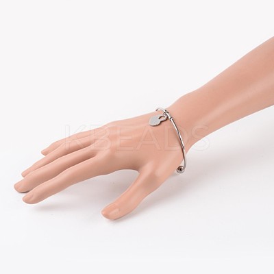 Tarnish Resistant 304 Stainless Steel Cuff Bangles X-BJEW-JB02389-04-1