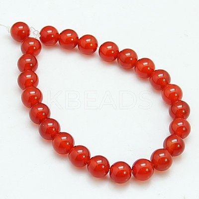 Natural Carnelian Beads Strands G-C076-10mm-2A-1