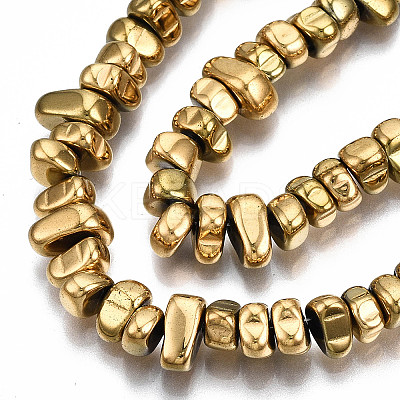 Electroplate Non-magnetic Synthetic Hematite Beads Strands X-G-T114-93G-1