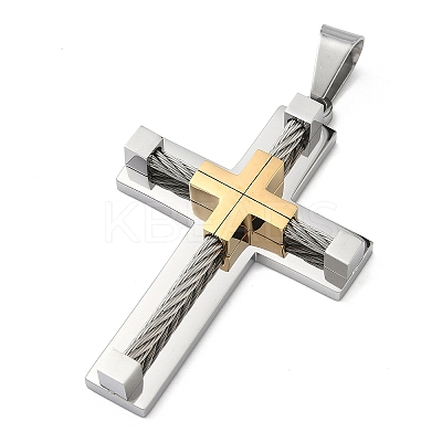 304 Stainless Steel Pendants STAS-H256-05GP-1