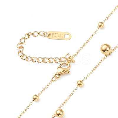 304 Stainless Steel Pendant Necklaces NJEW-K118-19G-1
