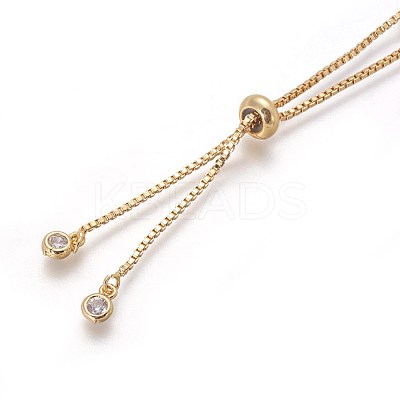 Brass Bracelets Making ZIRC-F098-08G-1
