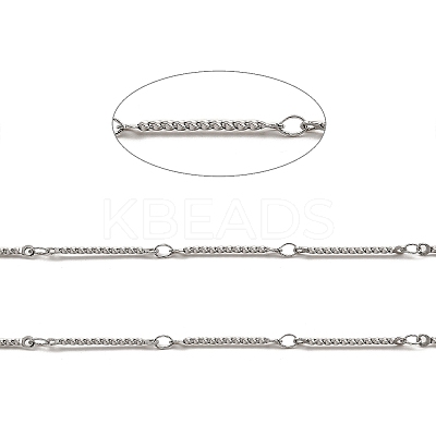 Tarnish Resistant 304 Stainless Steel Twist Link Chains CHS-G025-16P-1