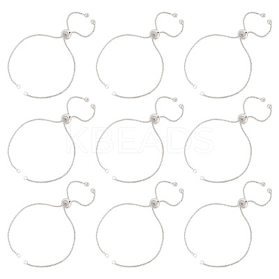 12Pcs Rack Plating Brass Chain Link Bracelet Making KK-HY0003-57P-1
