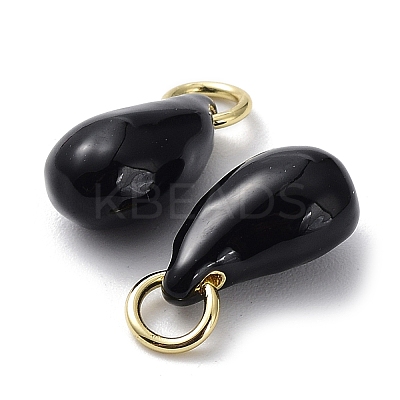 Brass Enamel Charms KK-R148-07G-05-1