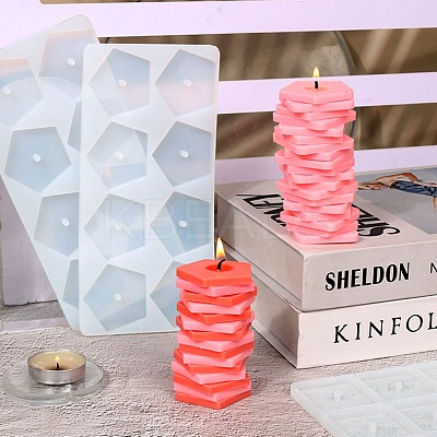DIY Rotating Scented Candle Making Silicone Molds DIY-E055-37-1