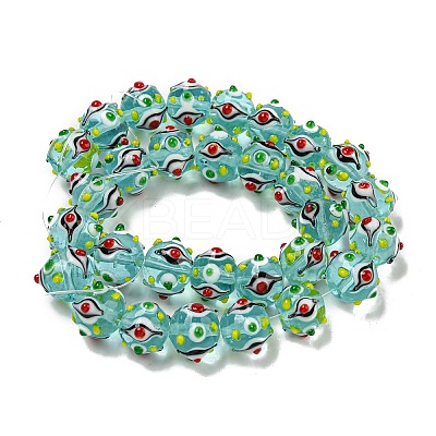 Handmade Lampwork Beads Strands LAMP-N025-05C-1