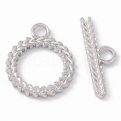 Non-Tarnish 304 Stainless Steel Toggle Clasps STAS-G299-03P-1