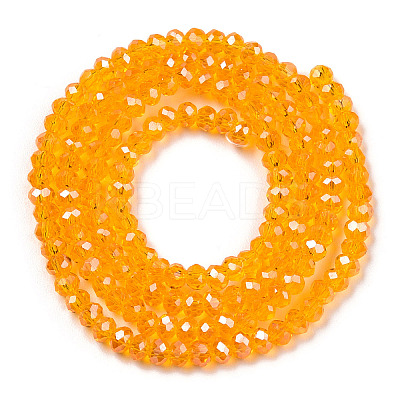 Electroplate Glass Beads Strands EGLA-A034-T2mm-A24-1