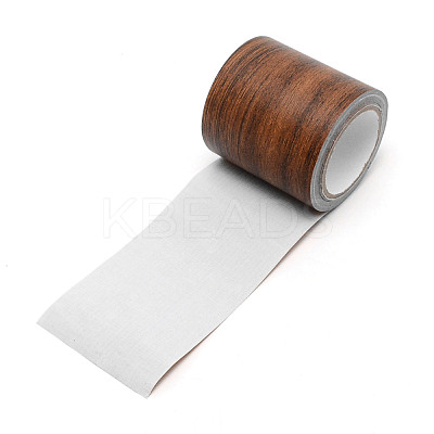 Non-woven Fabrics Imitation Wood Grain Adhesive Tape DIY-WH0001-70C-1