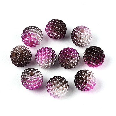 Imitation Pearl Acrylic Beads OACR-T004-15mm-02-1