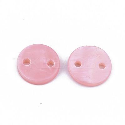 Spray Paint Freshwater Shell Links connectors X-SHEL-S276-27G-1