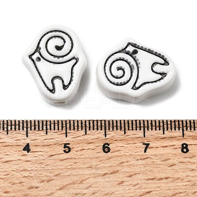 Handmade Porcelain Beads PORC-Z004-01F-1