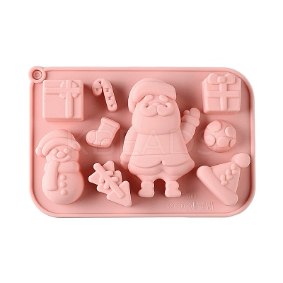 Christmas Cake DIY Food Grade Silicone Statue Mold DIY-K075-12-1