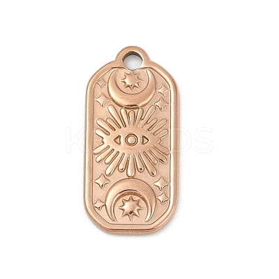 Ion Plating(IP) 304 Stainless Steel Pendants STAS-E182-10RG-1