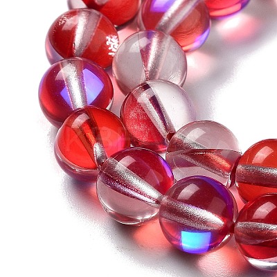 Synthetic Moonstone Beads Strands G-P528-J02-25-1