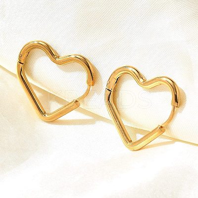 201 Stainless Steel Hoop Earrings LS-EJEW-Q026-11G-1