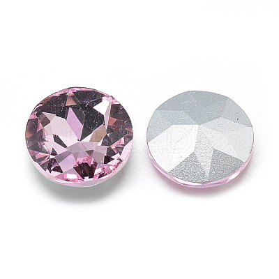 Pointed Back Glass Rhinestone Cabochons RGLA-T029-14mm-03-1