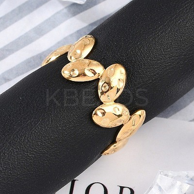 304 Stainless Steel Open Cuff Rings for Women LS-RJEW-A056-02G-1