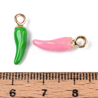 Alloy Enamel Pendants FIND-Z084-02G-1