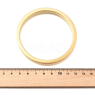 Brass Plain Bangles for Women BJEW-D339-01G-1