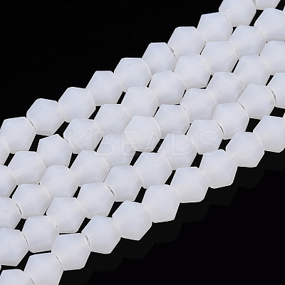 Imitation Jade Frosted Glass Bead Strands EGLA-A039-J2mm-MD06-1
