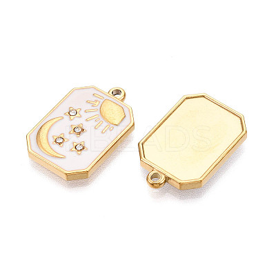 Ion Plating(IP) 304 Stainless Steel Pendants STAS-N107-06A-G-1