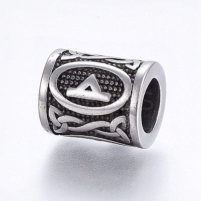 304 Stainless Steel Beads STAS-X0017-24AS-1