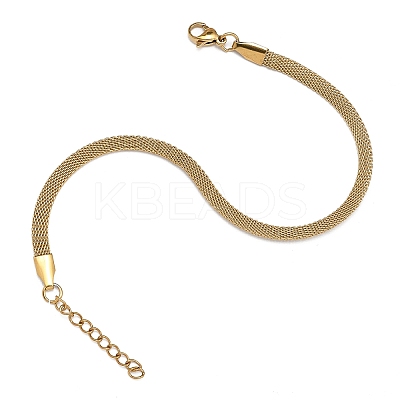 Ion Plating(IP) 304 Stainless Steel Network Chains/Mesh Bracelets Bracelets BJEW-I274-13G-1
