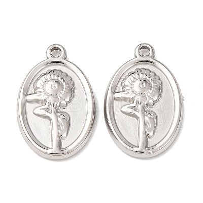 304 Stainless Steel Pendants STAS-I358-12P-05-1