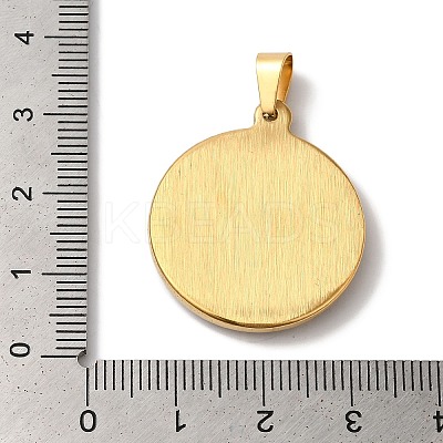 Retro PVD Vacuum Plating 304 Stainless Steel Enamel Pendants STAS-L081-042AG-1